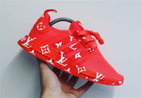 supreme x lv x adidas nmd r1 red boost|Supreme x Louis Vuitton x adidas NMD Custom .